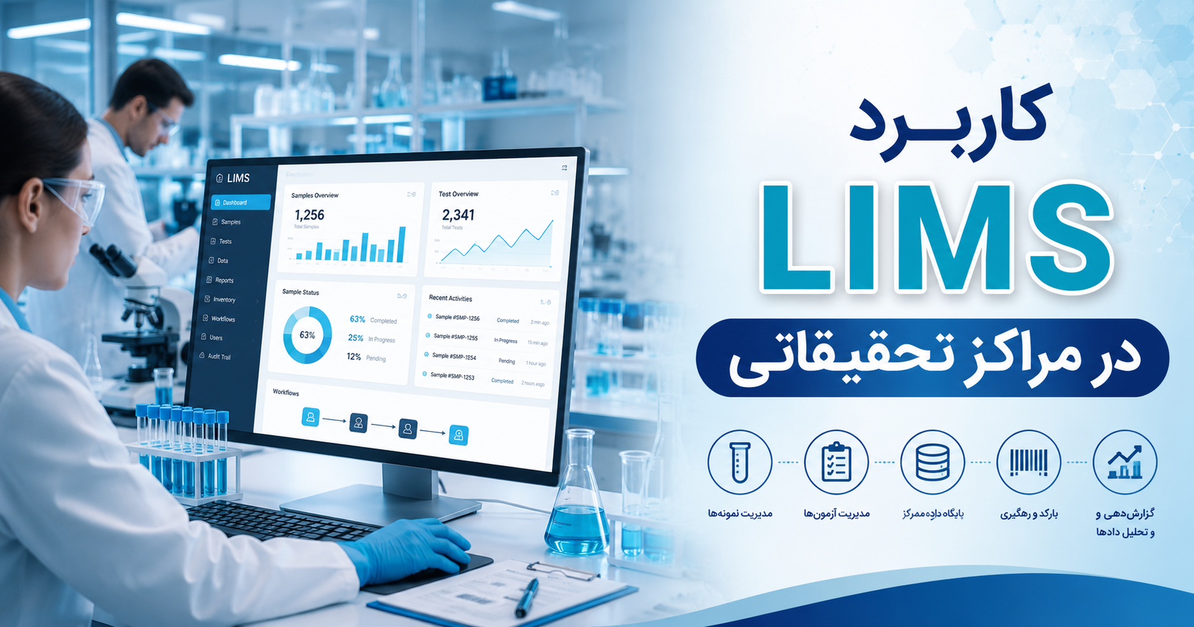 کاربرد LIMS در مراکز تحقیقاتی